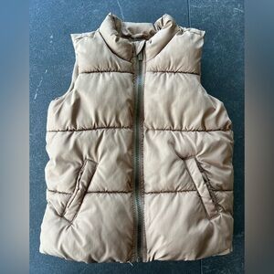Old Navy gender neutral Tan Puffer Vest